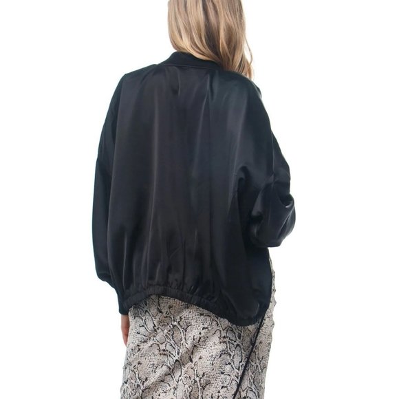 BB Dakota On Duty Satin Bomber Jacket - Picture 3 of 6
